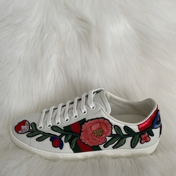 GUCCI‎ NEW soft Lam leather sneakers authentic 100% - Picture 1 of 15